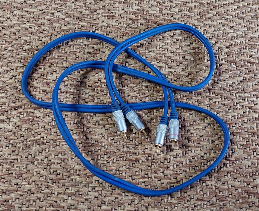 Cabo RCA macho azul
