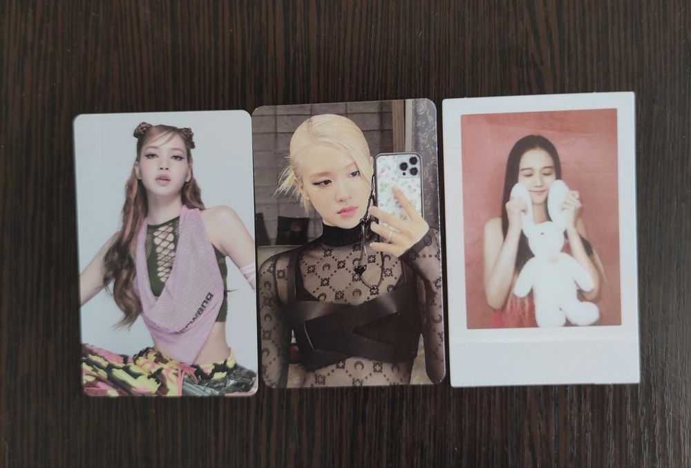 Официальный плакат BLACKPINK, 3 карты-полароида из альбома Born Pink + большой мерч сет