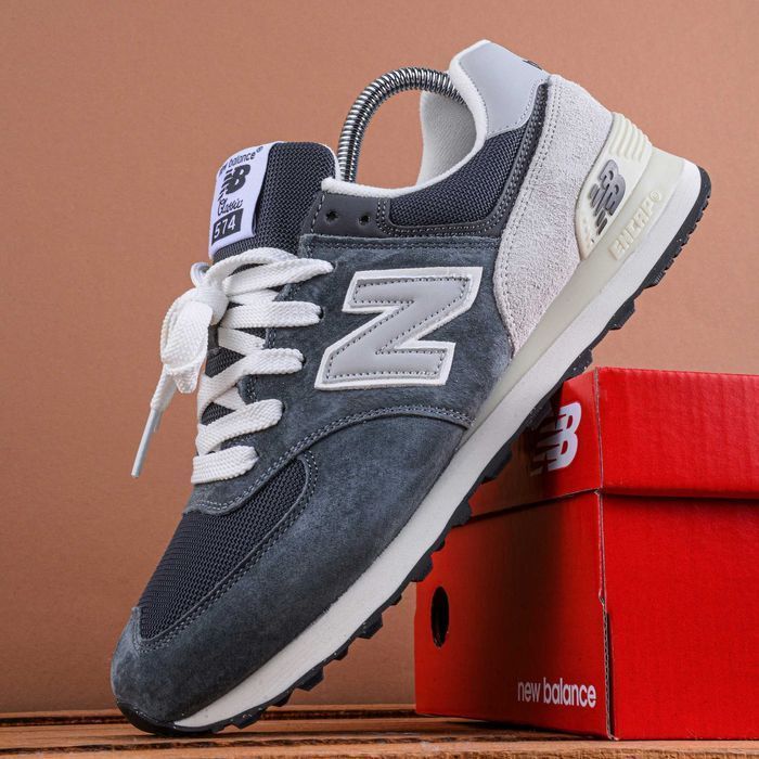 (1809) Кросівки New Balance 574 сірі з пісочним (41-46)