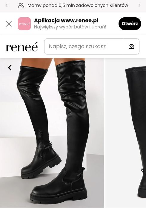 Wysokie kozaki za kolano Renee