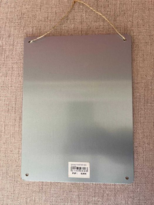 Placa para pendurar "We Stayed Together"