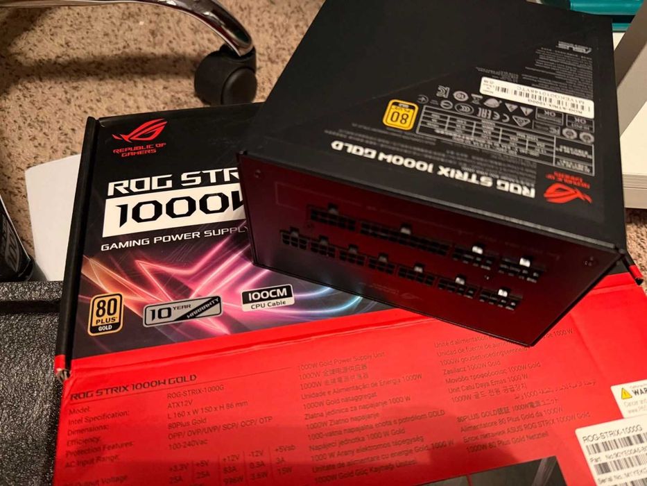 Блок живлення Asus ROG Strix 1000G Gold гарантія 10 років!