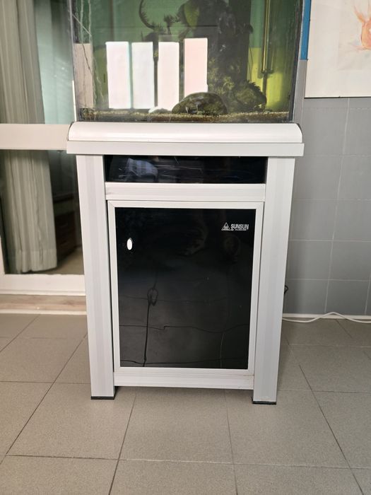 Aquario Cubo com sump Sunsun em alumínio/PVC Agua Salgada/Agua doce