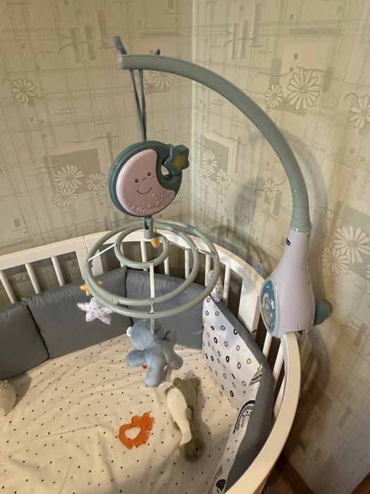 Мобіль Chicco Next2Dreams блакитний з музикою та світлом