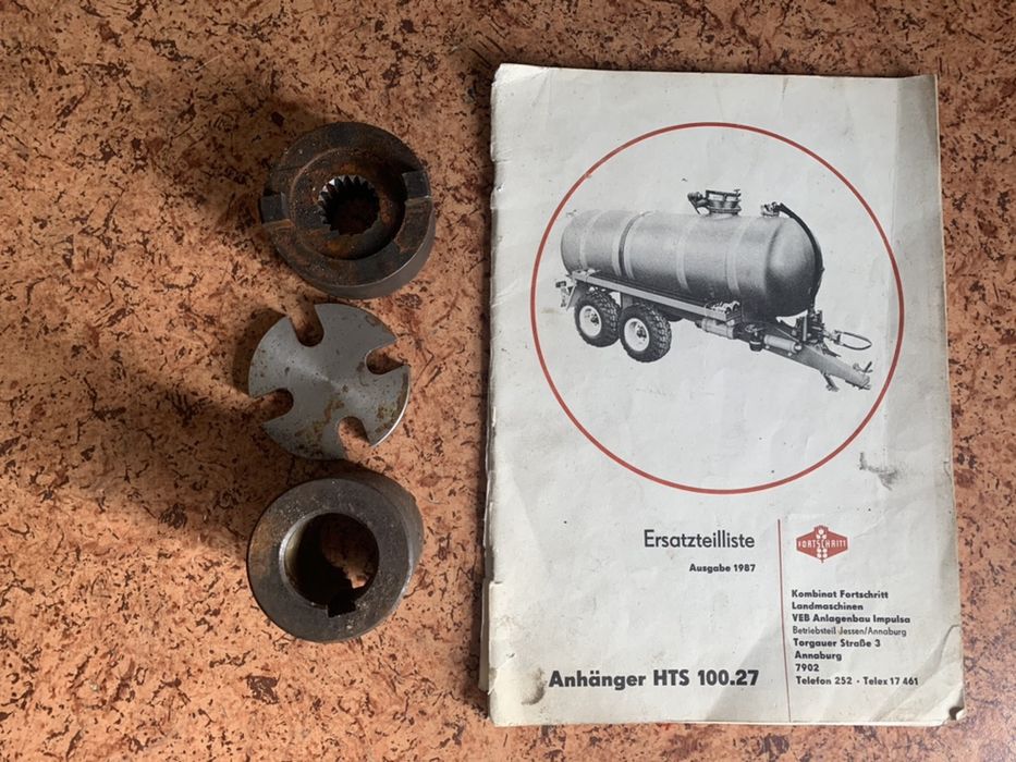 Komplet sprzęgiełek sprzęgło kompresor Fortschritt hts Hts100 beczka