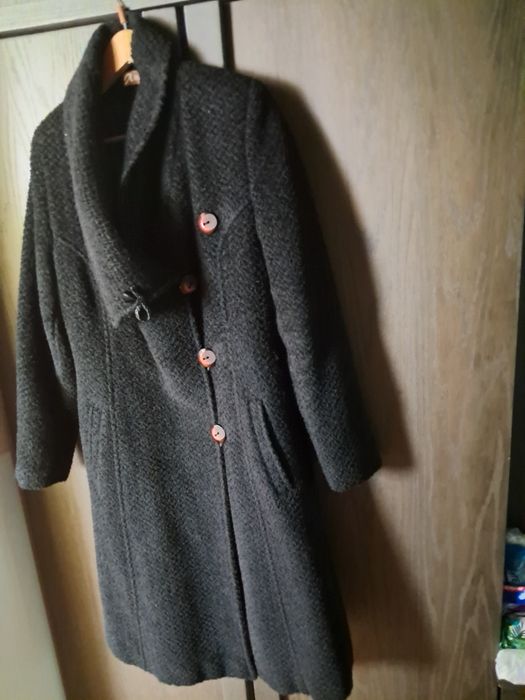 Palto wełniane czarne