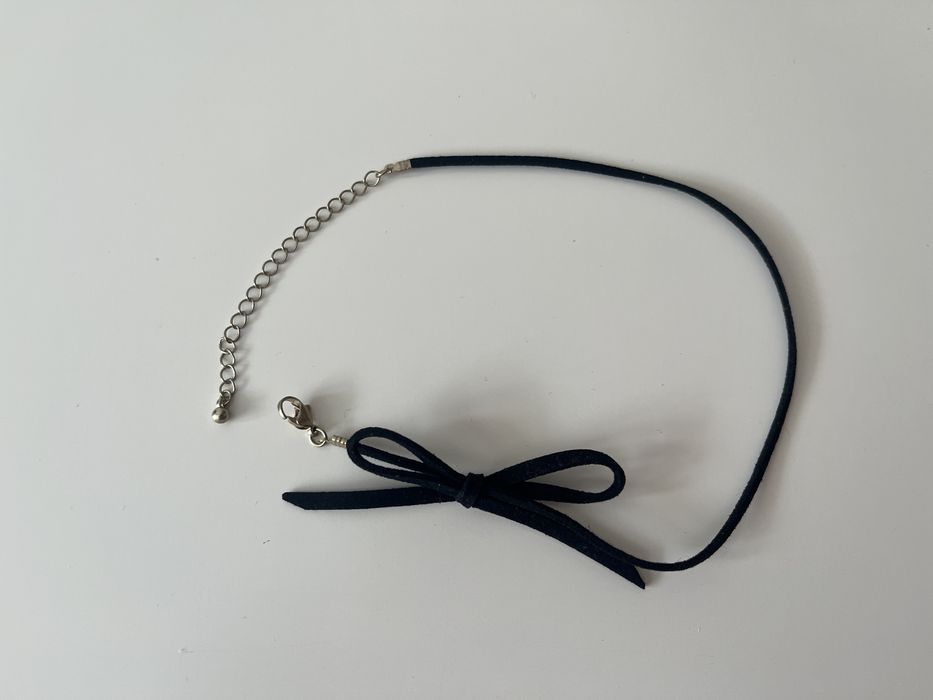 Chocker czarny - kokarda - nowy