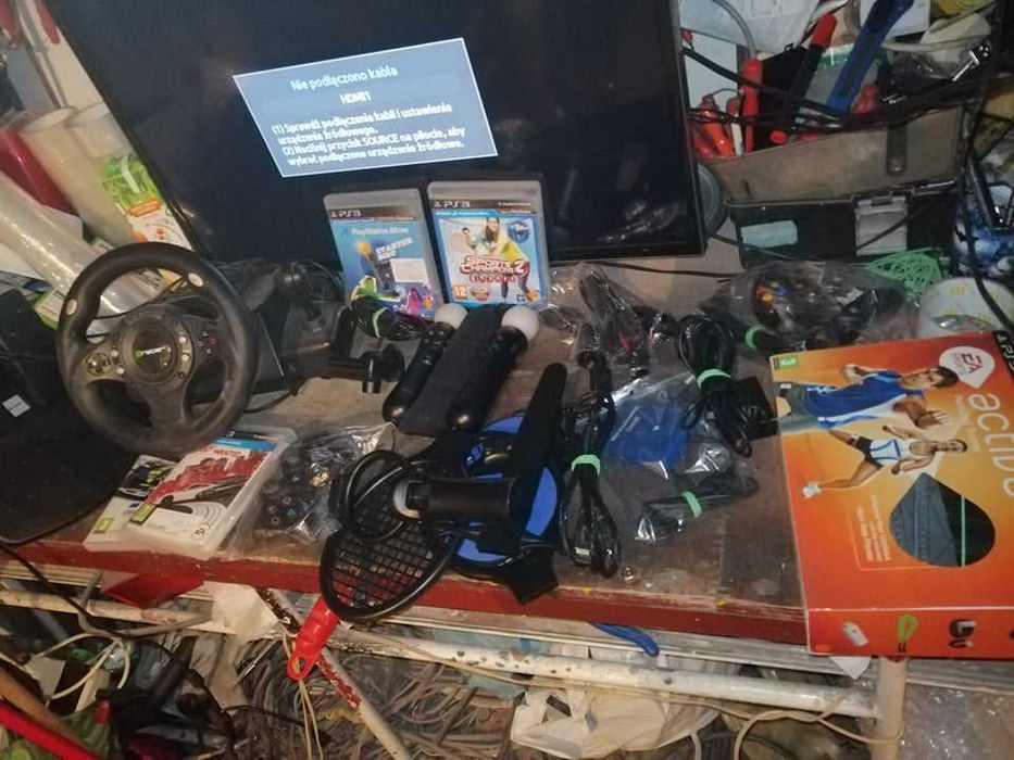 MOVE do Ps3 kierownica pad nawigator mikrofony buzz active 2