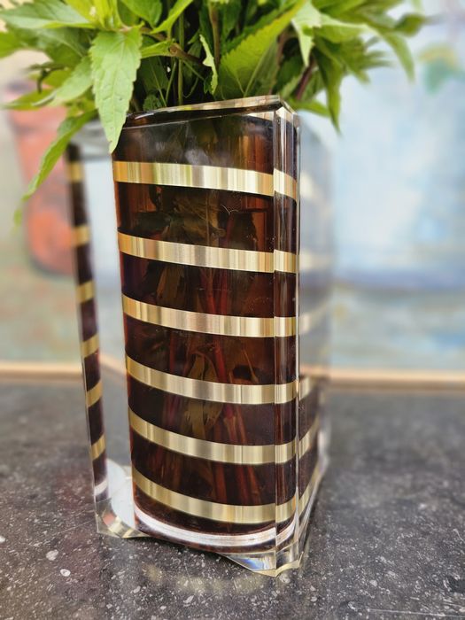 Designerski wazon z tworzywa art deco #1141 Stylowy Węgrów