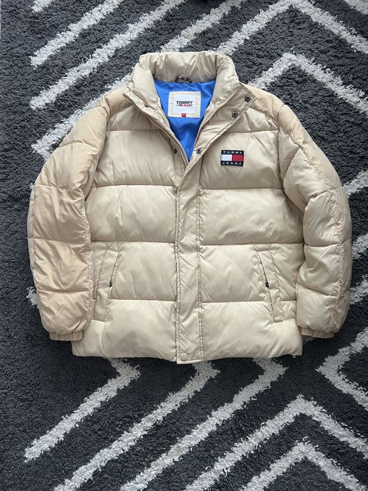 Пуховик Tommi Jeans оригінал/Зимовий /Бежевий/Ідеальний стан