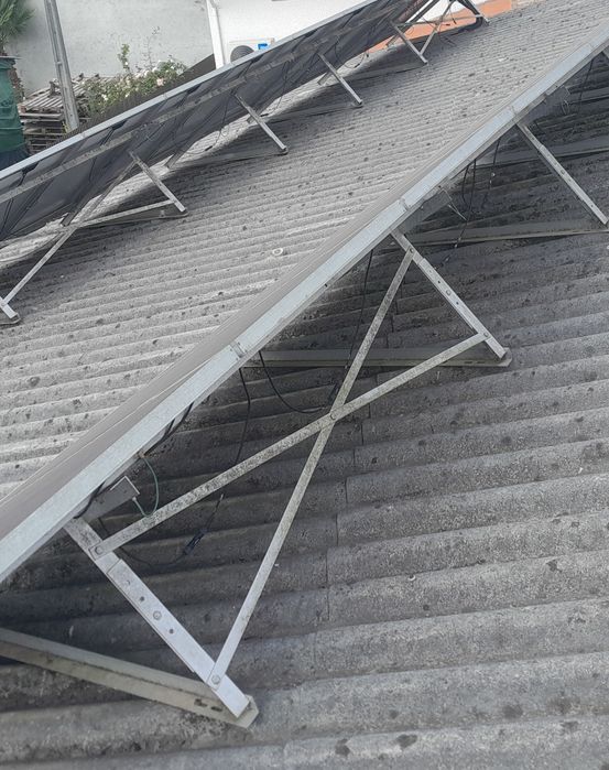 Painéis solares 180w + suportes aluminio