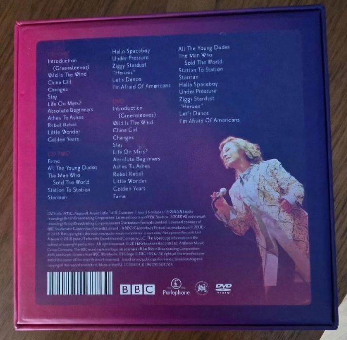 David Bowie - 2 koncerty blu ray - dvd - cd