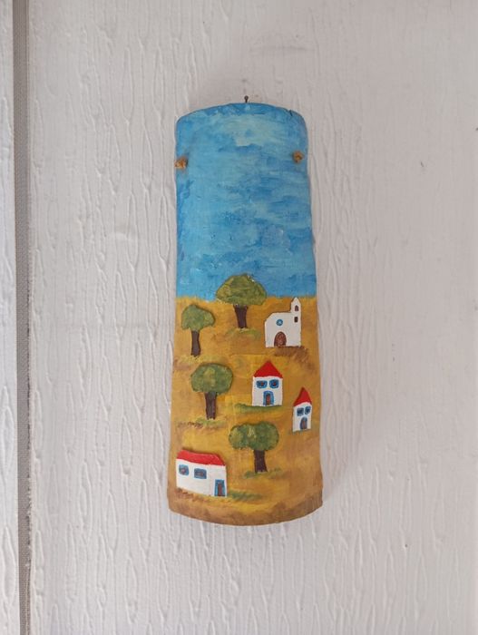 Telha Artesanal Decorativa - Feita à mão
