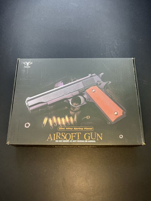 Металевий пістолет Colt 1911 PRO - модель Vigor V14 (іграшка)