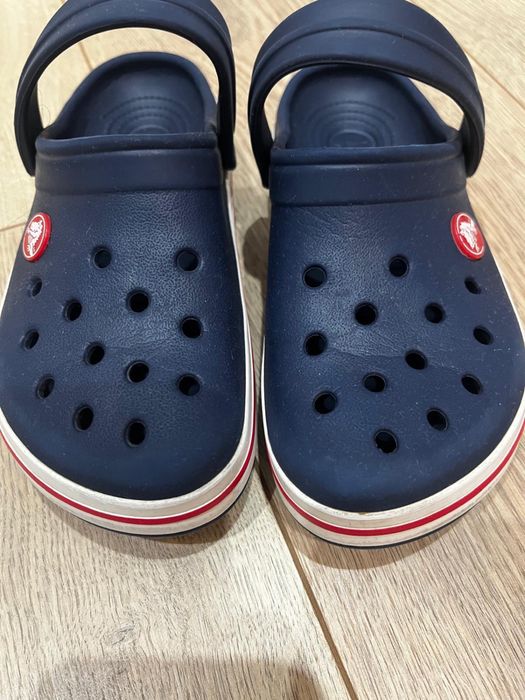 Sandałki, klapki Klapki Crocs Crocband 11016 navy granat r. 30-31