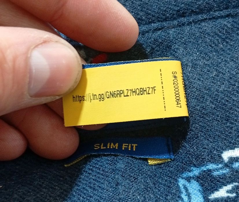 Polo Ralph Lauren Koszula Męska Granatowa Slim Fit Wzór Narciarze 100%