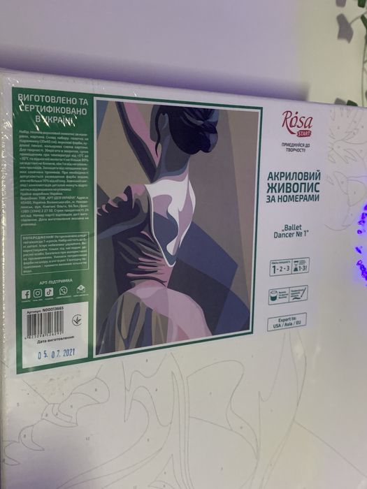 Картина по номерам «Балерина»