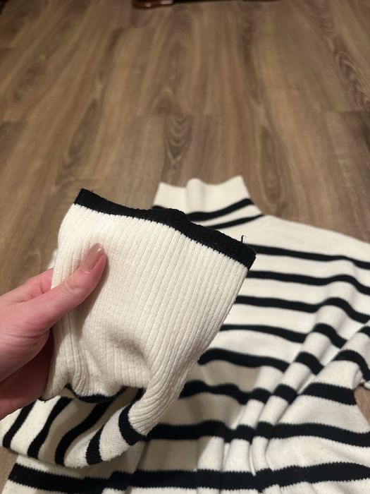 Светр подовжений в полоску one size