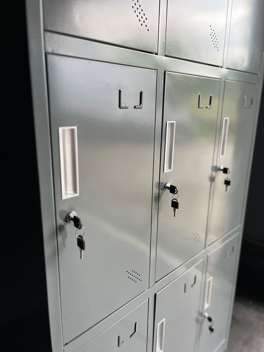 9x szafa ubraniowa pracownicza BHP metalowa zaplecze fitnes