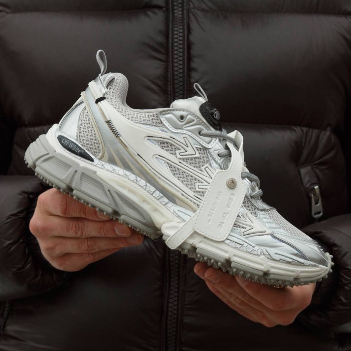 36-45 р кросівки Off-White Be Right Silver Grey