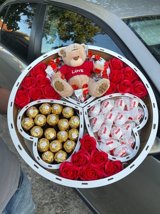 ЛУЧШАЯ ЦЕНА! Подарочный бокс со сладостями / подарок на праздник