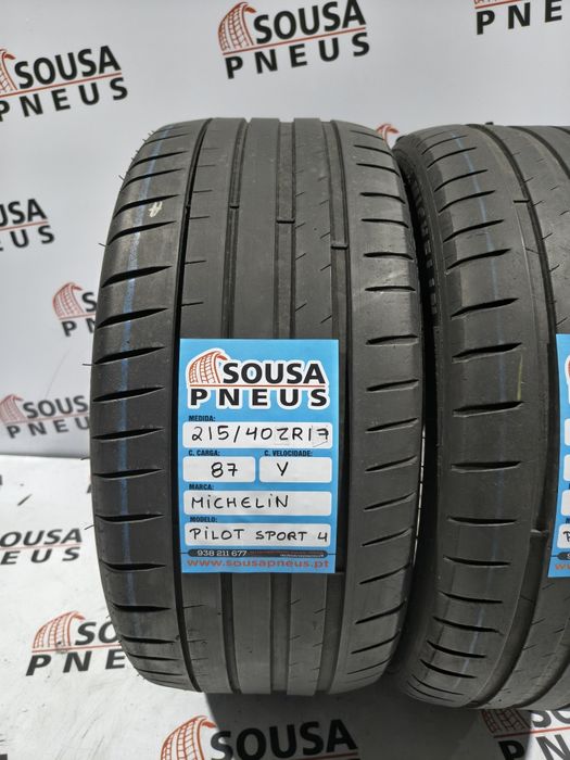 2 pneus semi novos 215-40R17 Michelin - Oferta dos portes