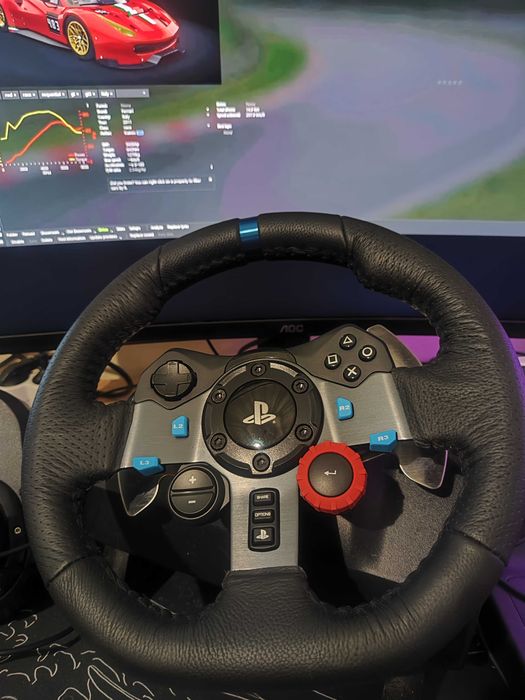 Volante, pedais e manete G29