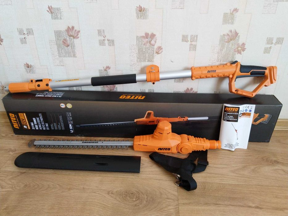 HIT Nożyce do żywopłotu 41cm akumulatorowe 20V z regulacją + pasek