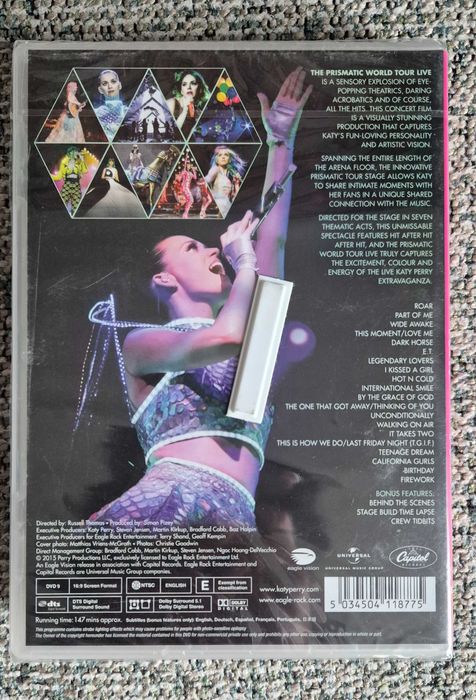Katy Perry The Prismatic Tour Live DVD nowe