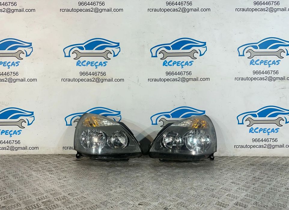.Farol Otica Frente Frontal Esquerda Original Renault Clio 2 Fase 2 2001 - 2005