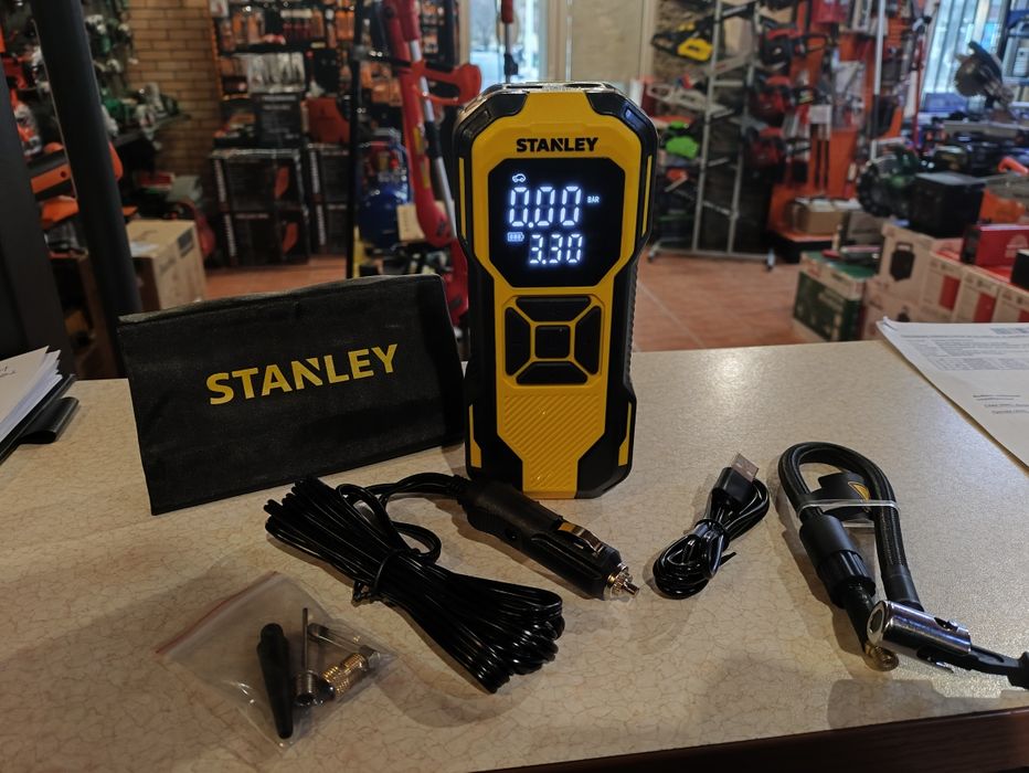 Компресcор автомобильный - повербанк STANLEY SXIF0101/12вольт/Гар12мес