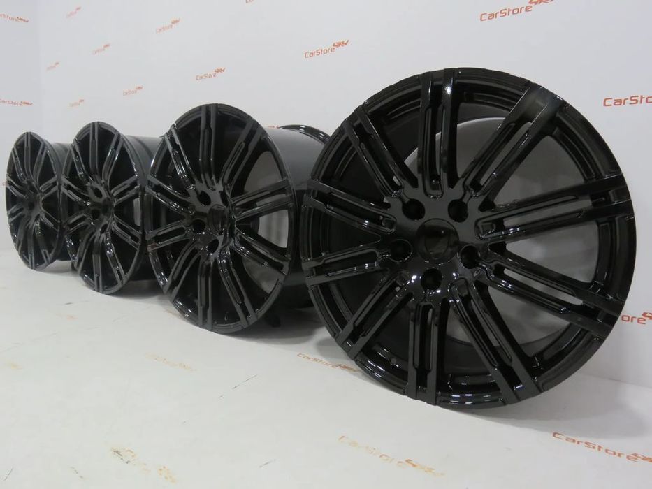 Jantes Look Porsche Panamera Turbo S 20 '' 9.5 + 11 5x130 Preto Brilha