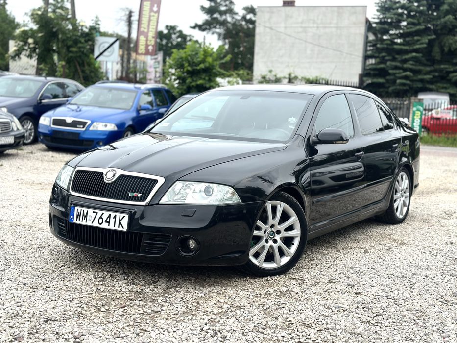 Skoda Octavia VRS 2.0T 240km Gwint KW Czarny sufit Szyber Zadbana Okazja FV