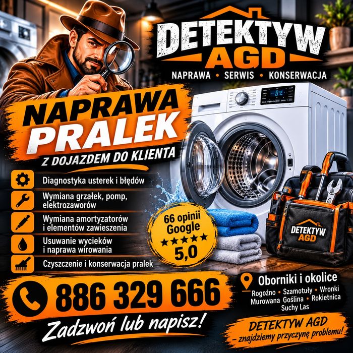 Naprawa pralek zmywarek suszarek Dojazd do klienta Szybkie terminy