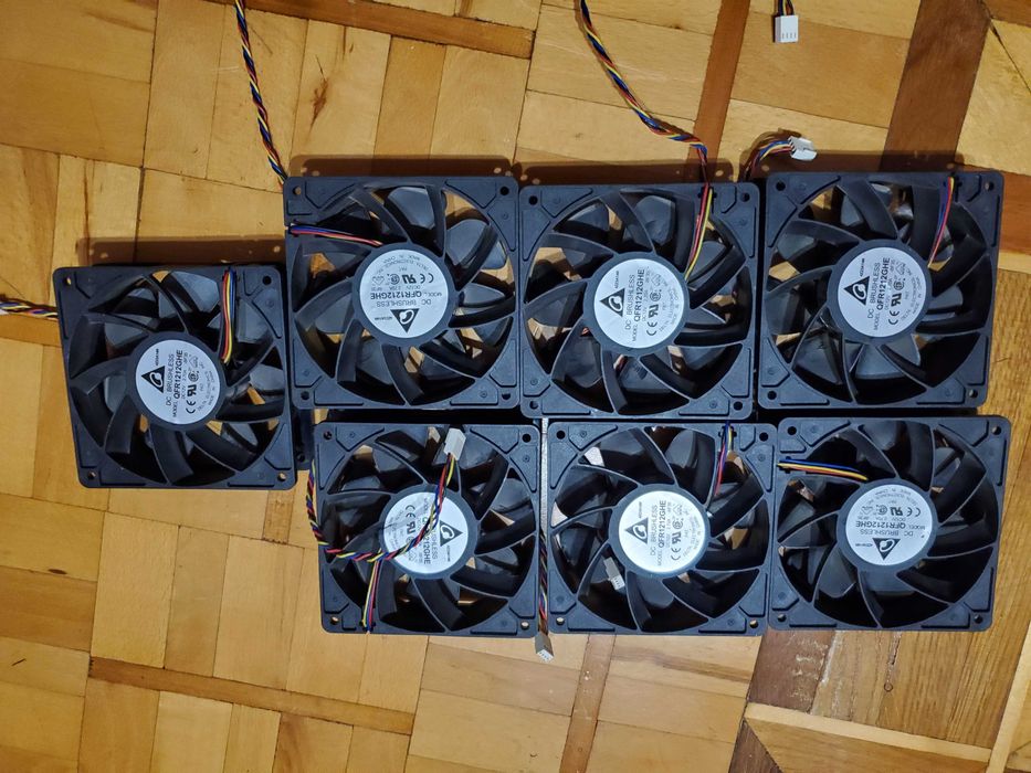 Кулер (вентилятор) Delta QFR1212GHE для Asic Bitmain 12V 2.7 A