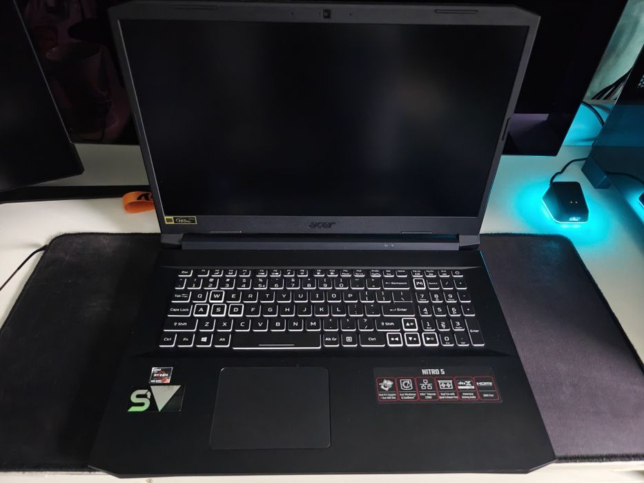 Laptop gamingowy acer nitro 5 AN517-41, RTX 3080, Ryzen 7 5800H