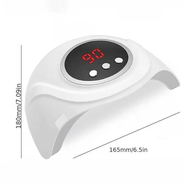 Catalisador de unhas LED profissional com ecrã digital, USB. Novo.