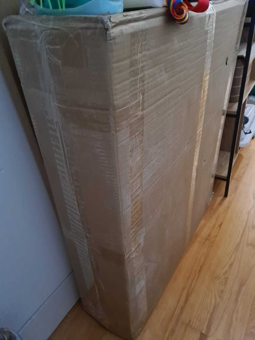 Rectangular folding dining table 88/160 in white lacquered wood