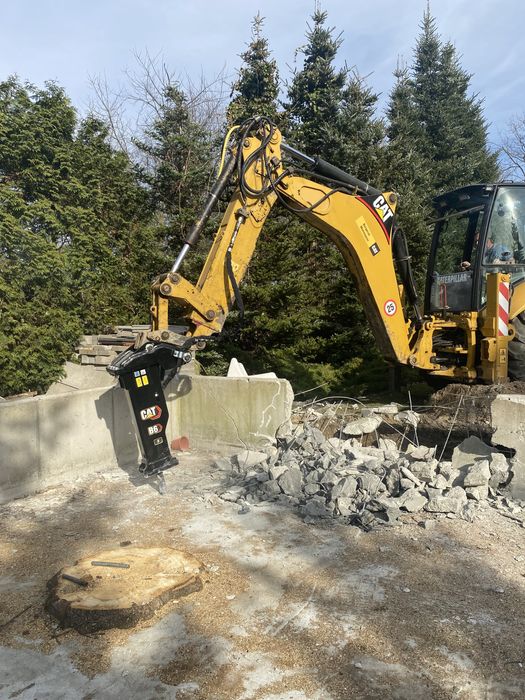 Uslugi koparko ładowarką,mlotem,wykopy,niwelacja terenu, wyburzenia