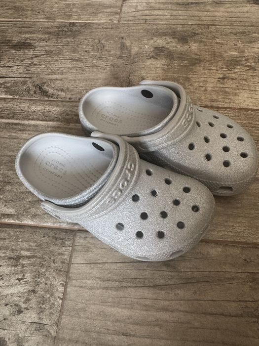 Дитячі Crocs срібні  С10