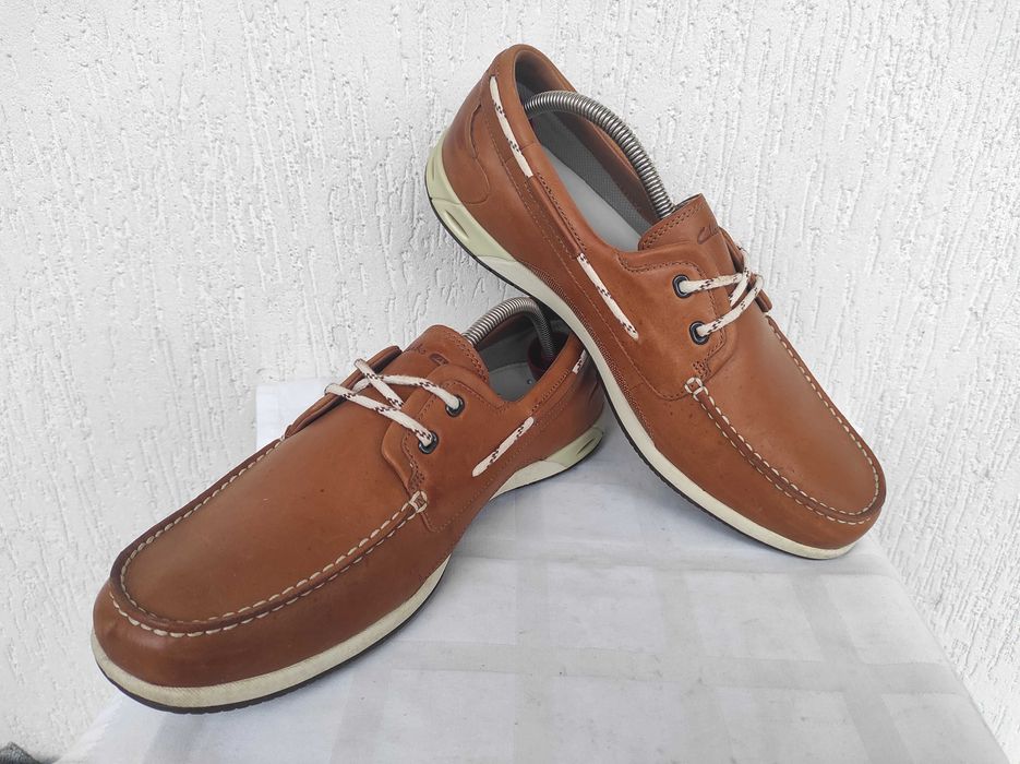 Брендовие туфли, мокасини кожанние Clarks р.45