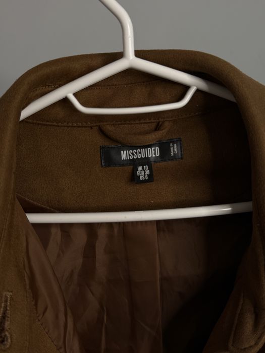 шкірянка коричнева, еко шкіра, замша, бахрома