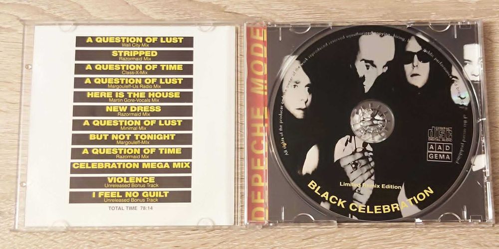 Depeche Mode – Black Celebration - Limited Remix Edition - unikat