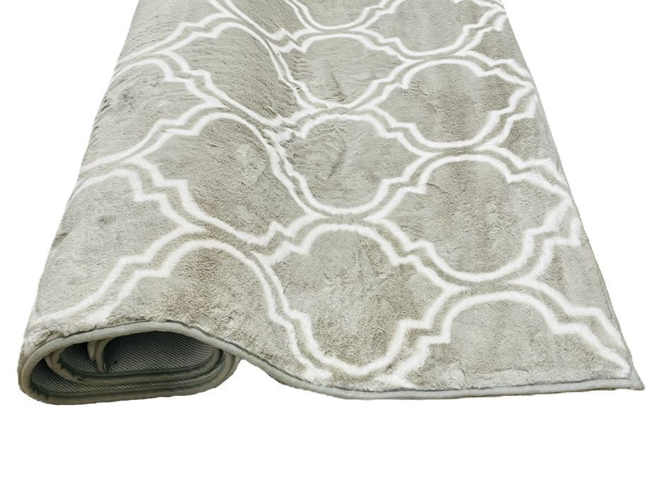 Szary Dywan 120x160 cm Heaven Design. miękki i miły w dotyku, wzór