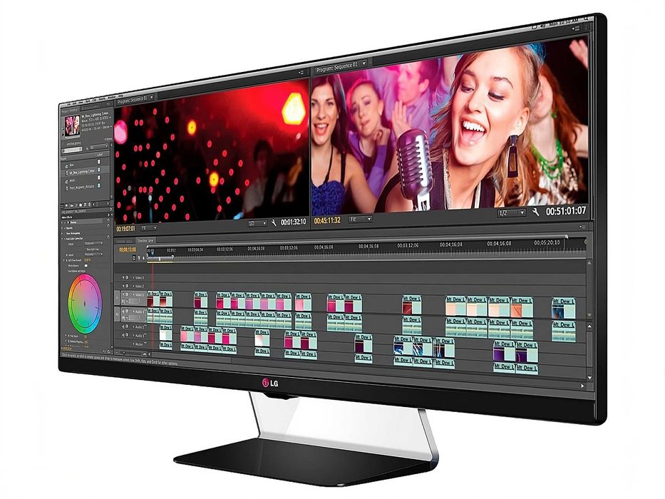 34" AH-IPS 21:9 LG UltraWide Екран ширококутний безрамковий дисплей