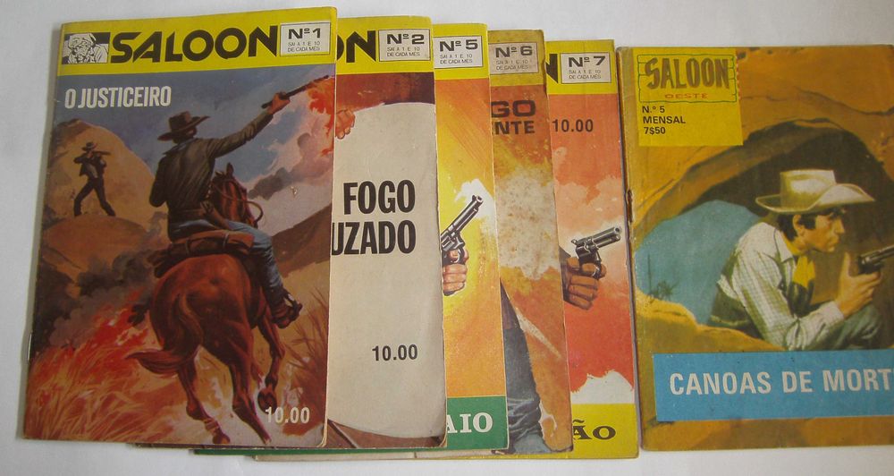 Lote 4 - Revistas Esporas de Aço, Saloon e Saloon Oeste