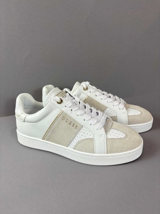 Жіночі білі шкіряні кросівки кеди Guess Jrone 41 розмір