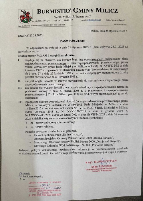 Działka Dolina Baryczy - Więcej
