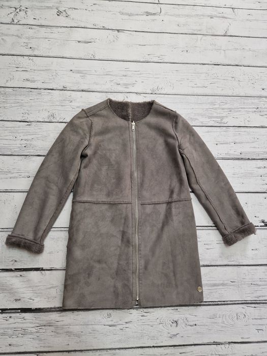 Lukasz Jemiol kurtka plaszczyk zamszowy Łukasz Jemioł