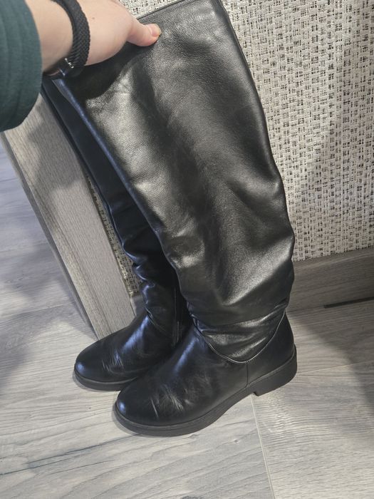 Жіночі сапоги натуральна шкіра, єврозима